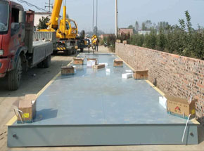 襄城县养殖厂SCS-100T汽车衡施工案例