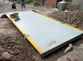 洛阳新安北冶乡20吨地磅施工案例