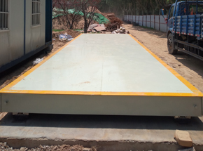 商丘博冉建筑公司3x10m 100吨地磅