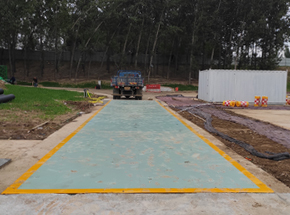 濮阳市三星园林工程公司100吨地磅