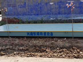 驻马店新蔡新曽营沙石料厂40吨地磅