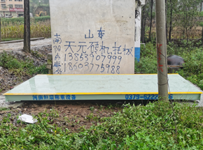 平顶山鲁山赵村小尔城合作社20吨地磅