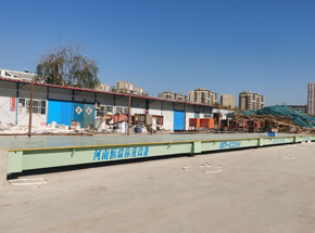 河南铭越建设周口鹿邑项目100吨地磅