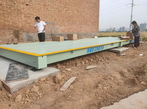 偃师市许庄村养牛场9m-50吨地磅