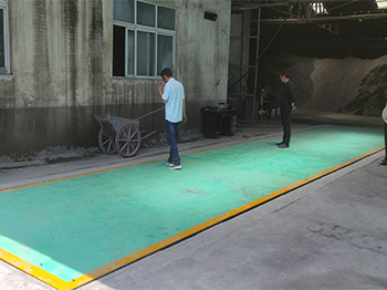 漯河市松达建筑砌块厂150吨地磅