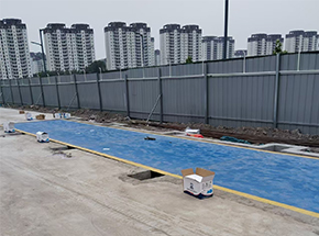 天津君盛天弘建工辉县工地120吨地磅