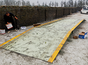 驻马店市河坞乡粮食收购站30吨移动地磅