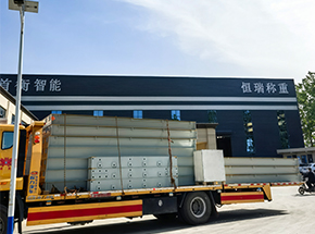 湖北帝赞建筑工程出口南非120吨地磅