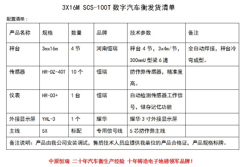 3×16 100t标准